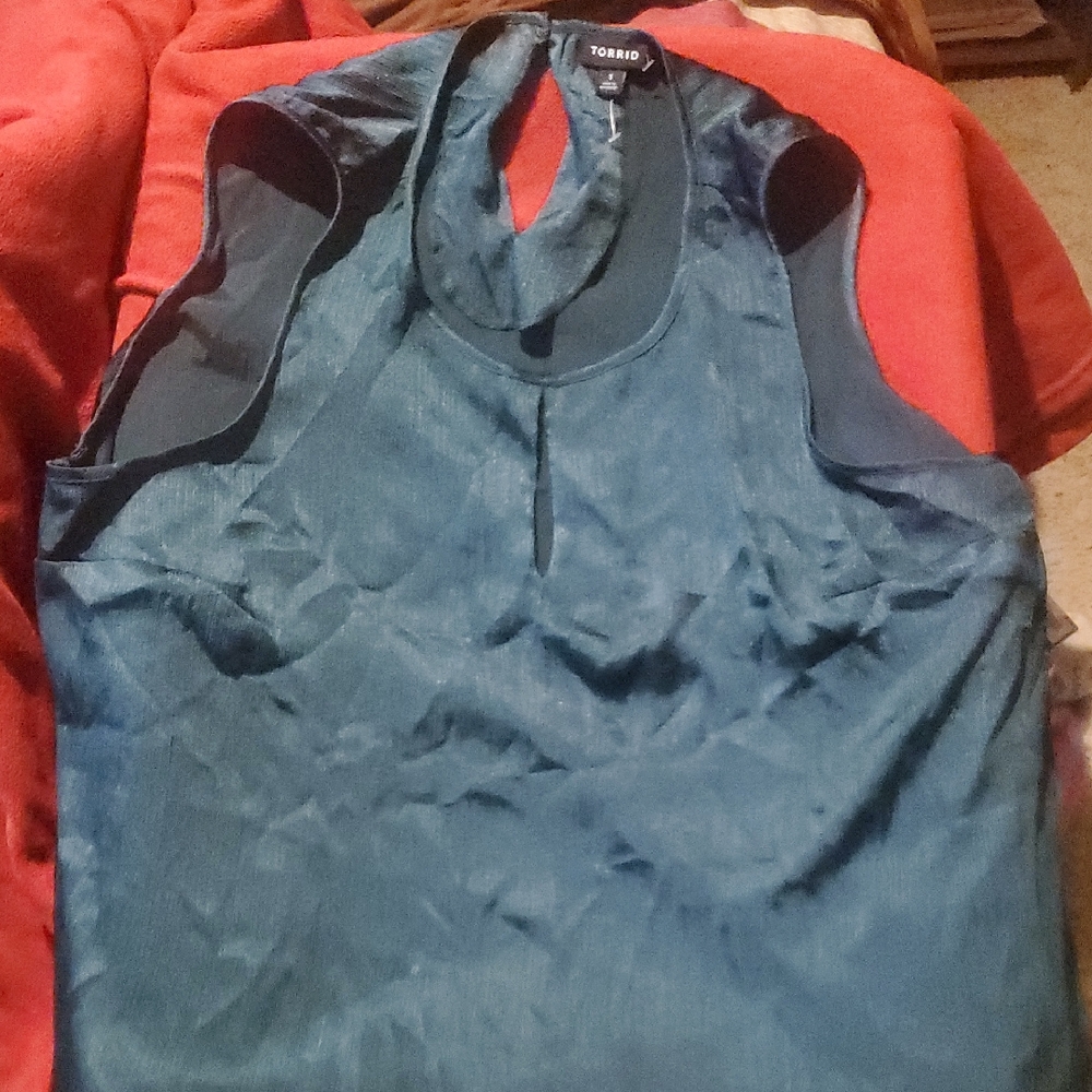 Torrid Dark Teal Sleeveless Tank Top